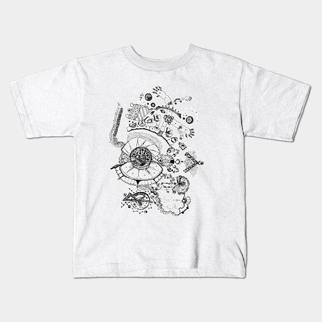 n6: "bodies in flight, bodies in flight" Kids T-Shirt by dy9wah